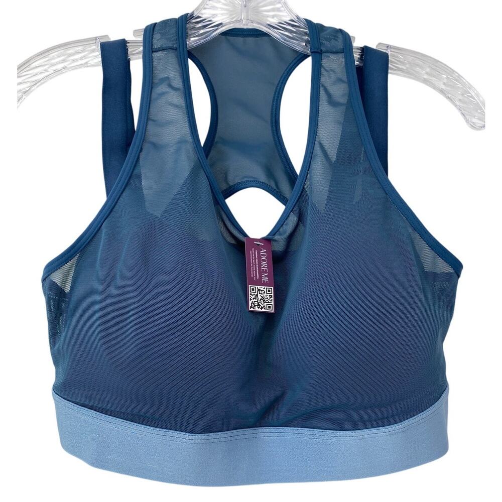 NEW Adore Me Micah High Impact Sports Bra Size 36 D Razorback Mesh Key Largo